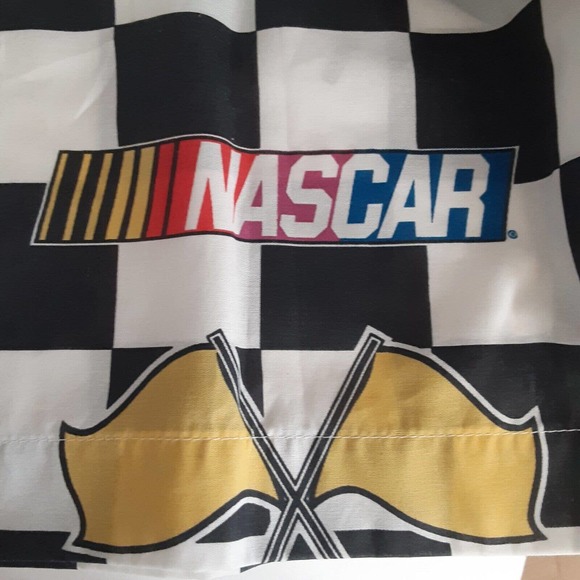 Vintage Dan River Nascar Valances x2 U.S.A. Fans - Picture 3 of 4